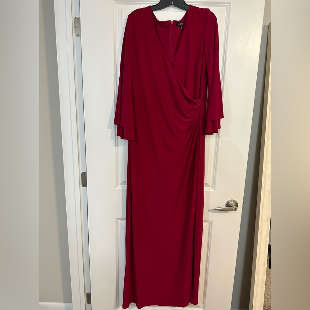 Beautiful Ralph Lauren Magenta Formal Gown - Size 16